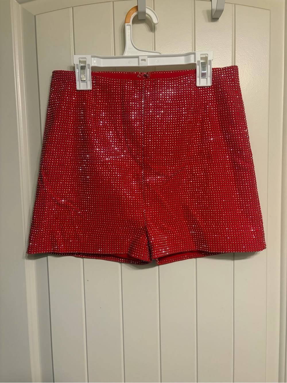 Windsor Red Sequin High-Waist Women’s Shorts